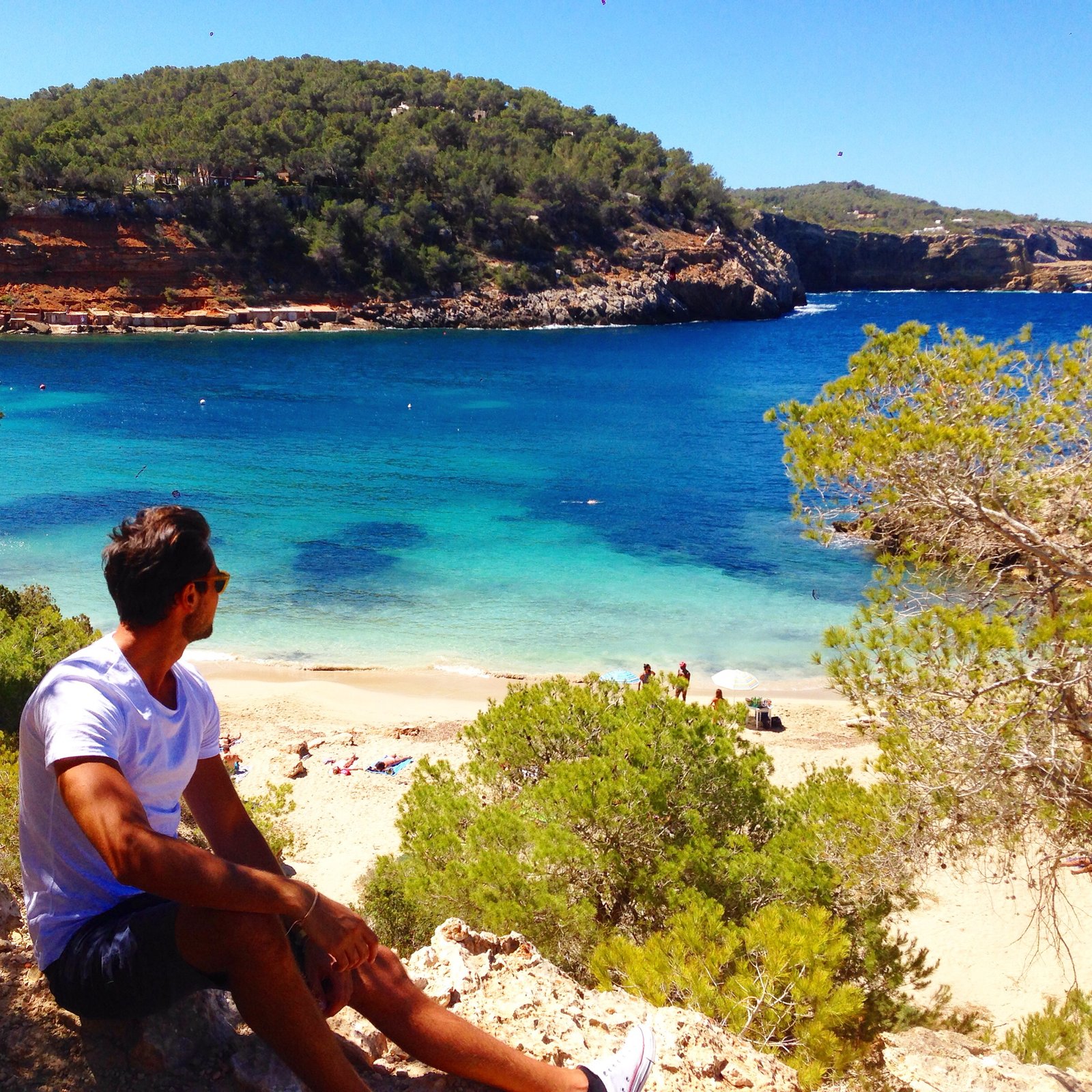 Cala sala da Ibiza viaggio travel blogger Summer 2015 estate mare sole spiaggia Stefano Colicchio